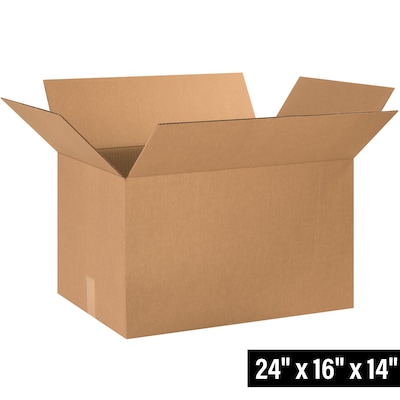24 x 16 x 14 Shipping Boxes, 32 ECT, 20/Bundle (241614RP20)