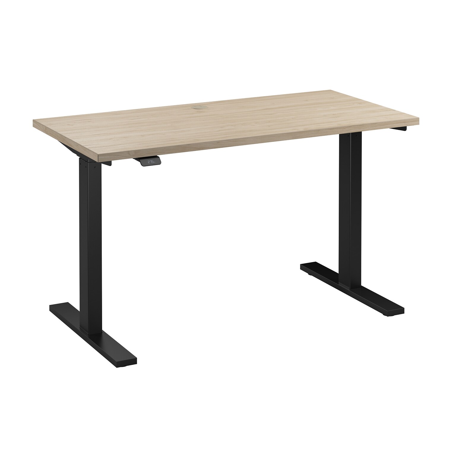 Bush Business Furniture Move 60 Series 48W Electric Adjustable Standing Desk, Natural Elm/Black Powder Coat (M6S4824NEBK)