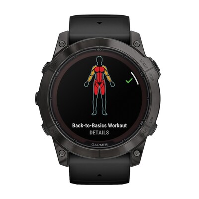 Garmin fenix 7X Pro Sapphire Solar Edition Smartwatch, Carbon Gray & Black, 51mm (GRM0277810)