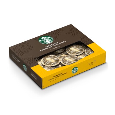 Nespresso Starbucks Blonde Espresso Coffee Nespresso Professional Capsules, Blonde Roast, 50/Box (2907.84)