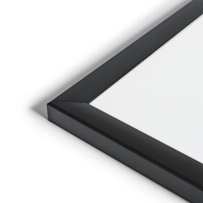 U Brands Magnetic Dry Erase Whiteboard, Black MDF Frame, 23" x 17" (307U00-01)