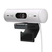 Logitech Brio 500 HD Webcam, 4 Megapixels, Off-White (960-001427)