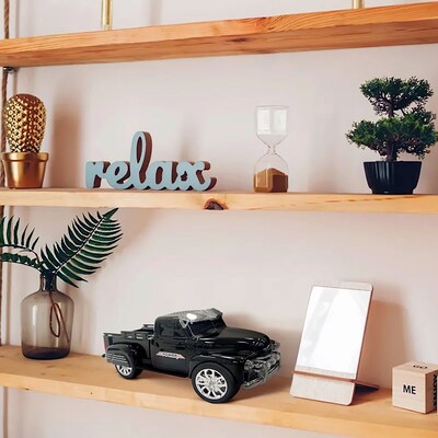 Audiobox Retro Ride Wireless Bluetooth Rechargeable Truck Speaker with FM Radio, Black (TRK-5300BLK)