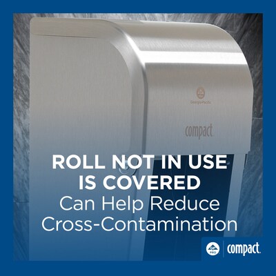 Georgia-Pacific Compact Coreless 2-Roll Toilet Paper Dispenser, Stainless (56782)