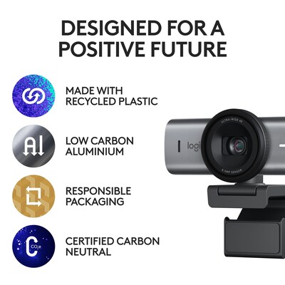 Logitech MX BRIO 705 4K Webcam, 8.5 Megapixel (960-001529)