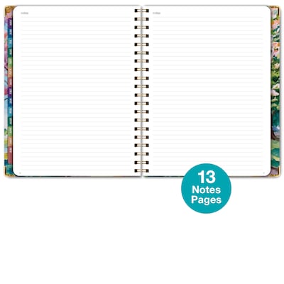 2026-2027 Excello Brands 8.5" x 11" Academic Weekly & Monthly Planner, Paperboard Cover, Watercolor Tree (FSHN-AY26-8511-43)