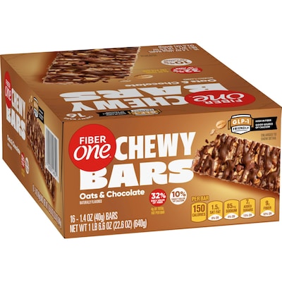 Fiber One Chewy Oats & Chocolate Granola Bar, 1.4 oz., 16 Bars/Box (GEM14562)