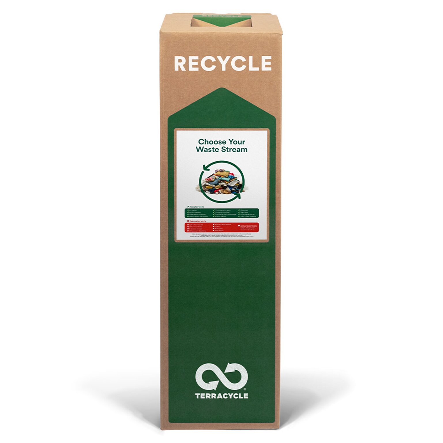 TerraCycle Cardboard Shoes and Footwear Zero Waste Box, 21 Gallon, Natural Kraft (CS104-M)