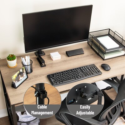 Mind Reader Adjustable Desk Mount for 13"- 32" Monitors, Black (XARMON-BLK)