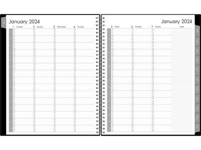 2024 Blue Sky Enterprise 8.5 x 11 Weekly & Monthly Appointment Book, Black (111289-24)
