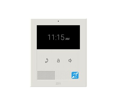 2N Clip 2wire-IP Wired Smart Intercom Unit with Induction Loop, White (03449-001)
