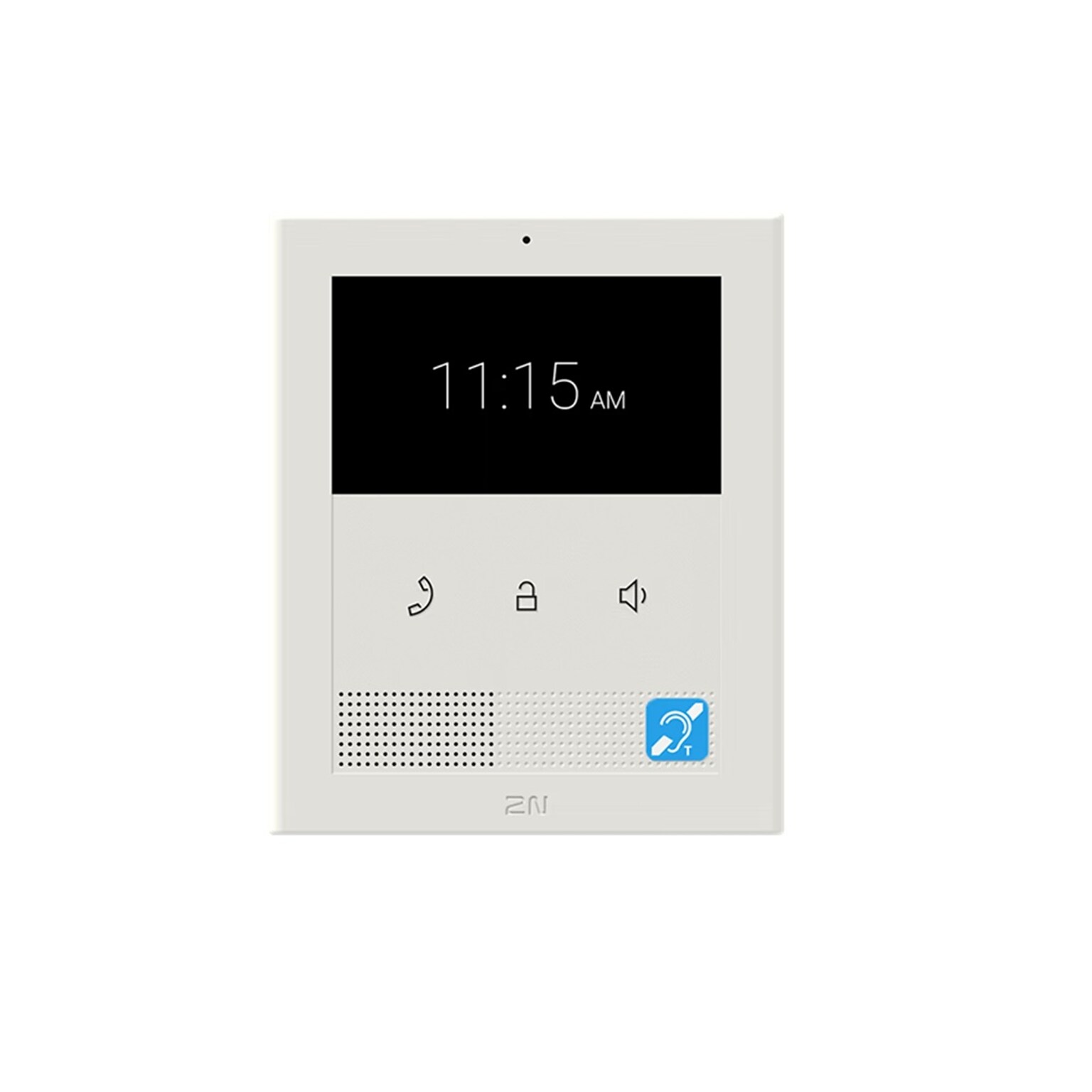 2N Clip 2wire-IP Wired Smart Intercom Unit with Induction Loop, White (03449-001)