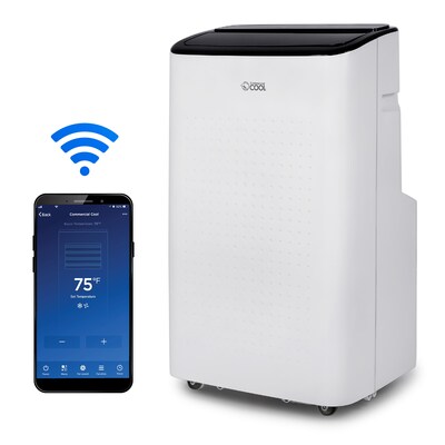 Commercial Cool 115-Volt 9,000 BTU (6,350 BTU DOE) Portable Air Conditioner, with Remote, WiFi Enabled, White (CCP6JW)