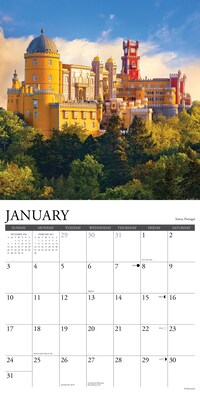2027 Willow Creek Europe 12" x 12" Monthly Wall Calendar, Assorted Colors (60100)