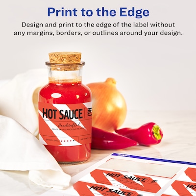 Avery Rectangle Laser/Inkjet Multipurpose Labels, 1.5" x 3.75", White, 500 Labels/Box (94205)