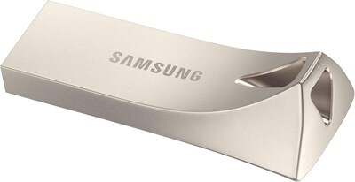 Samsung BAR Plus 512GB USB 3.2 Flash Drive Memory Stick, Silver (MUF-512BE3/AM)