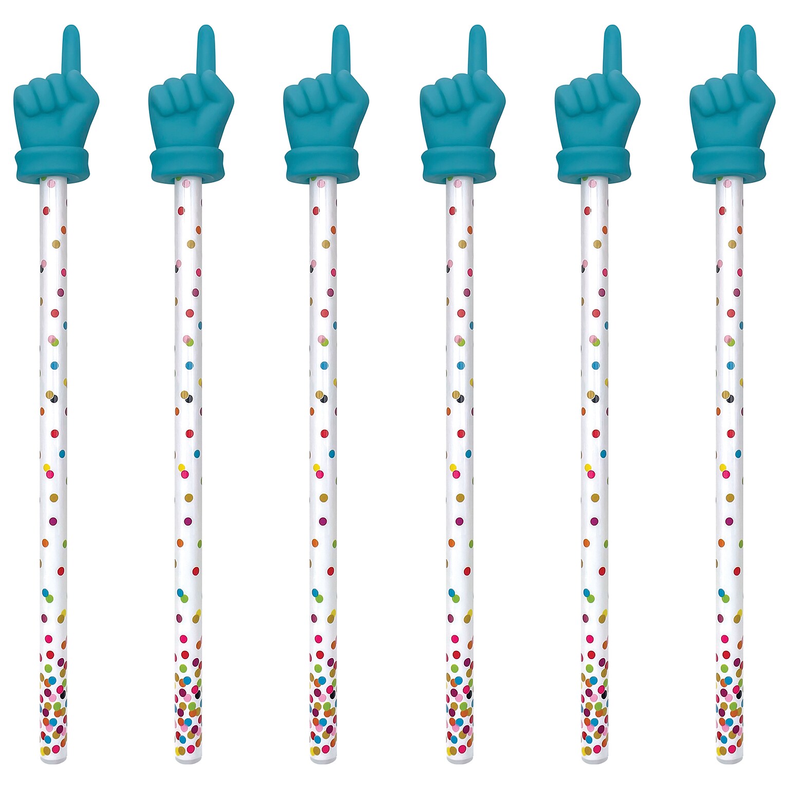 Teacher Created Resources Confetti Hand Pointer, 6/Bundle (TCR20595-6)