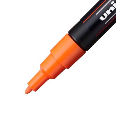 POSCA PC-3M Water Based Paint Marker, Fine Bullet Tip, Orange, 3/Pack (UBCPC3MORANGE-3)