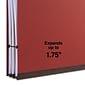 Quill Brand® 2/5-Cut Tab Pressboard Classification File Folders, 1-Partition, 4-Fasteners, Letter, Brown, 15/Box (7-46036)