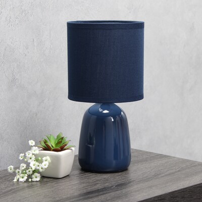 Simple Designs Table Lamp, Navy (LT1134-NAV)