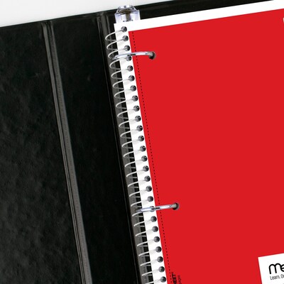Mead Spiral 1-Subject Notebook, 8" x 10.5", Wide Ruled, 100 Sheets, Assorted Colors (MEA05514)