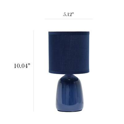 Simple Designs Table Lamp, Navy (LT1134-NAV)
