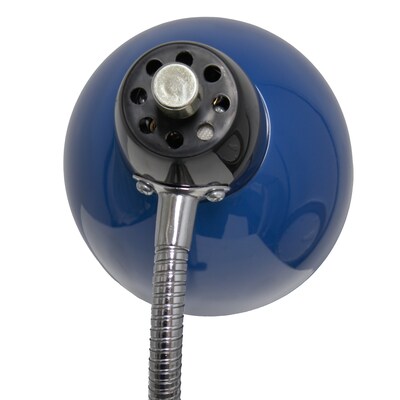 Creekwood Home 15.25" Basic Clip On Reading Light with Flexible Gooseneck, Blue (CWD-1008-BL)