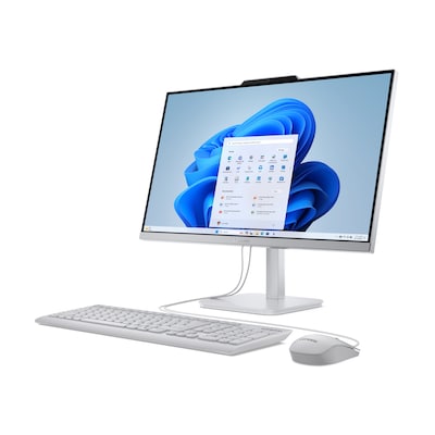 Lenovo A100 23.8" All-in-One Desktop Computer, Intel Core N100, 8GB RAM, 256GB SSD, Windows 11 Home, Mouse & Keyboard Included