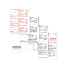 ComplyRight® 1099-NEC 3-Part Tax Form Set with Envelopes, 3-Up, Copy A, B, C, Pack of 25