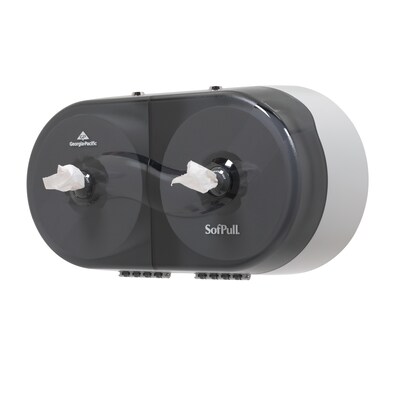 SofPull® Twin High-Capacity Centerpull Bathroom Tissue Dispenser by GP PRO, Smoke (56509)