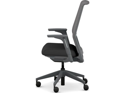 HON Cipher Mesh/Fabric Swivel Task Chair, Black/Charcoal (HCFRT.STC.H.S.IC.CU10.TC00.AL.ST.SB.S)