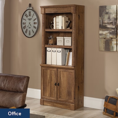 Sauder Palladia 72"H 5-Shelf Bookcase, Vintage Oak (420609)