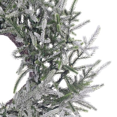 Fraser Hill Farm 24” Real Feel Pre-Lit Artificial Wreath (FFRF024W-5MSN)