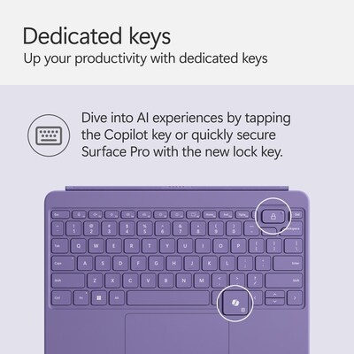 Microsoft Surface Pro 12" Keyboard Cover, Violet (EP2-32727)