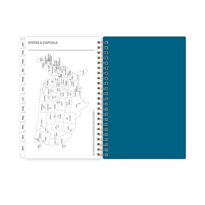 2026 Blue Sky Bakah 5" x 8"  Weekly & Monthly Planner, Plastic Cover, Multicolored (137260-26)