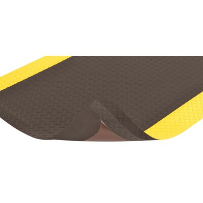NoTrax Cushion Trax Anti-Fatigue Commercial Specialty Floor Mat, 2' x 3', Black/Yellow (479S0023YB)