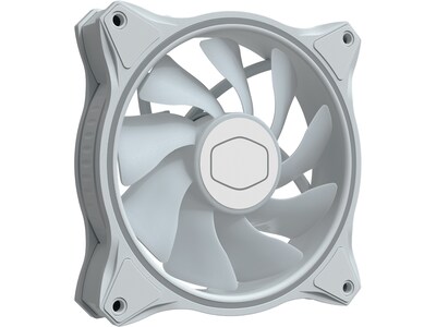 Cooler MasterFan MF120 Halo 2 White Edition 120mm Rifle Bearing Case Fan with RGB Lighting (MFL-B2DW-21NP2-R2)