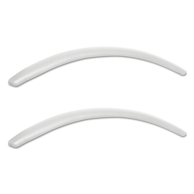 Alera® Neratoli Series Faux Leather Replacement Arm Pads, White, 2/Set