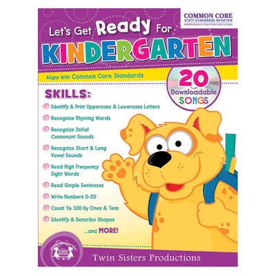 Twin Sisters Productions Preschool-Kindergarten Workbook Bundle Workbook, 5 Books/Set (PBSCTM2017)