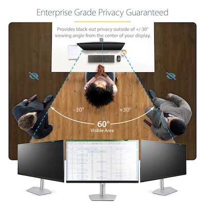 StarTech Anti-Glare Privacy Filter & Screen Protector for 24 Widescreen Monitor (16:9) (PRIVSCNMON24)