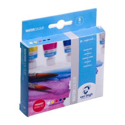 Talens Van Gogh Primary Selection Watercolor Paint, Assorted Colors (VNG20820115)