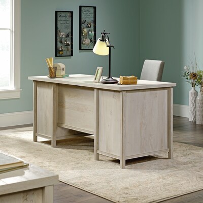Sauder Costa 65"W Executive Desk, Chalked Chestnut (419954)