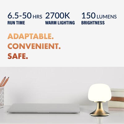 Newhouse Lighting Verona Cordless and Rechargeable Table Lamp, Brass (NHTL-VE-BRS)