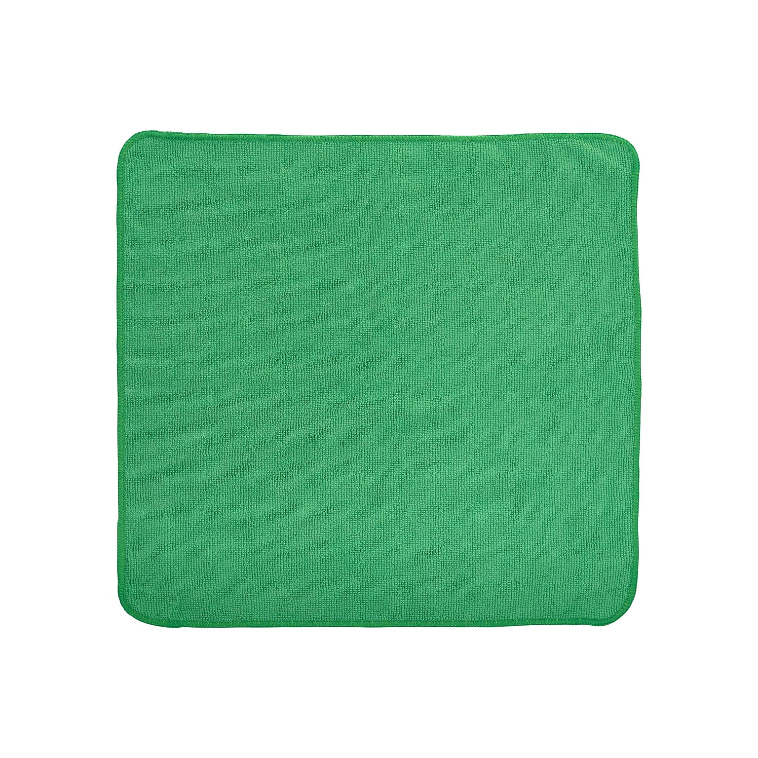 HYGEN r-40 Recycled Microfiber Cleaning Cloths, 16 x 16, Green, 24/Pack (1820582)