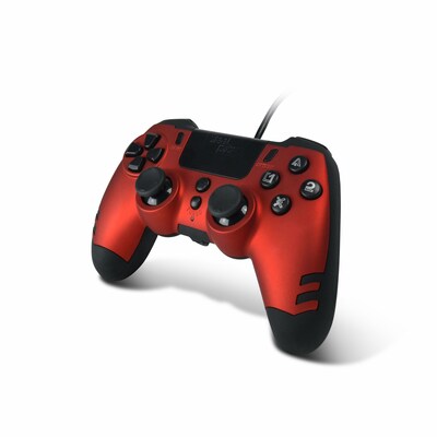 Lexip Metaltech Wired Controller for PS4/PC, Red (JVAMUL00151)