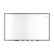 TRU RED™ Magnetic Porcelain Dry Erase Board, Gunmetal Frame, 5 x 3 (TR61186)
