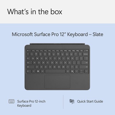 Microsoft Surface Pro 12" Keyboard Cover, Slate (EP2-32033)