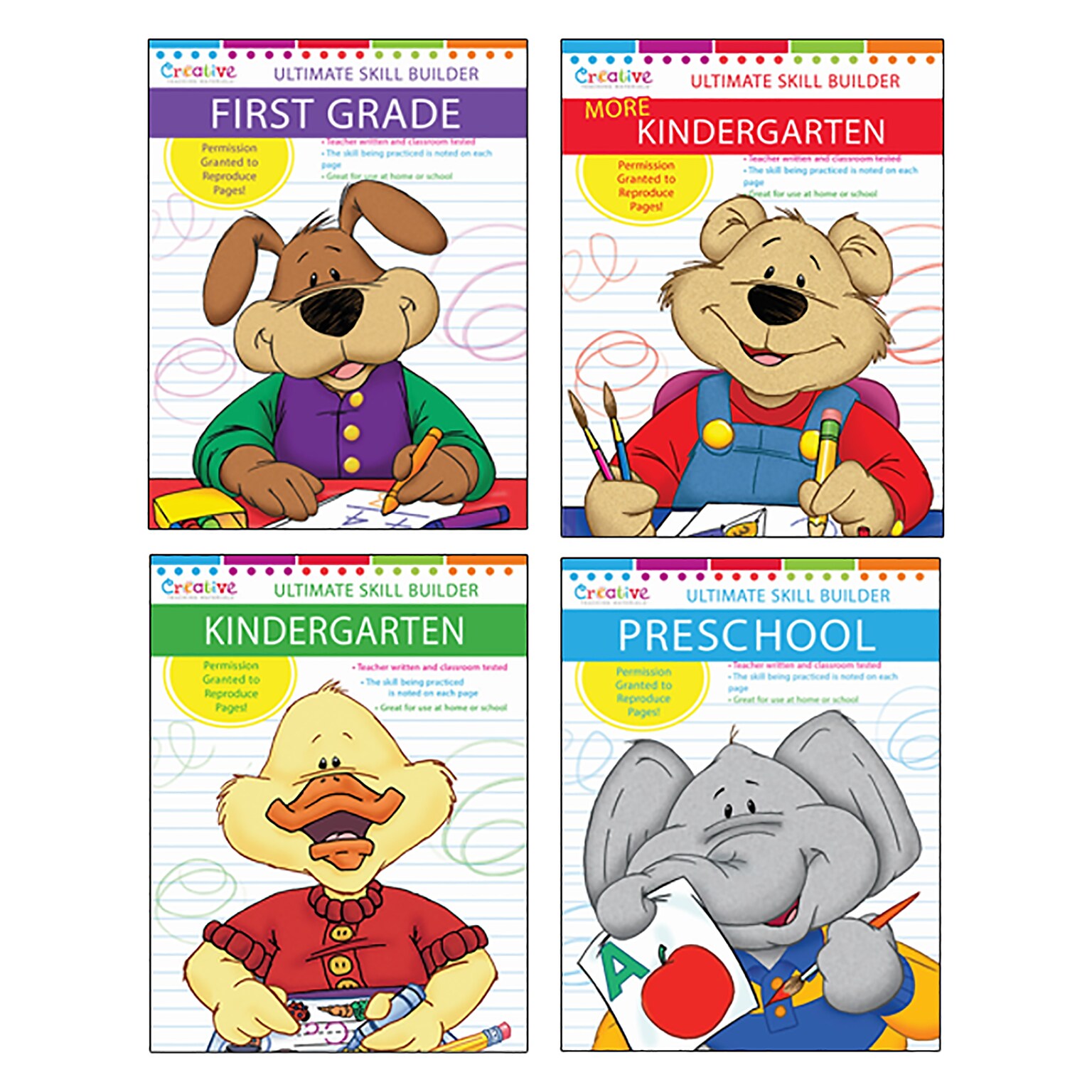Creative Teaching Ultimate Skill Builder Workbook Workbook, 4 Books/Set (PBSCTM2022)