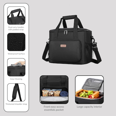 Dukap Tik Insulated Polyester Cooler, Black (CDKTIK11BLK)