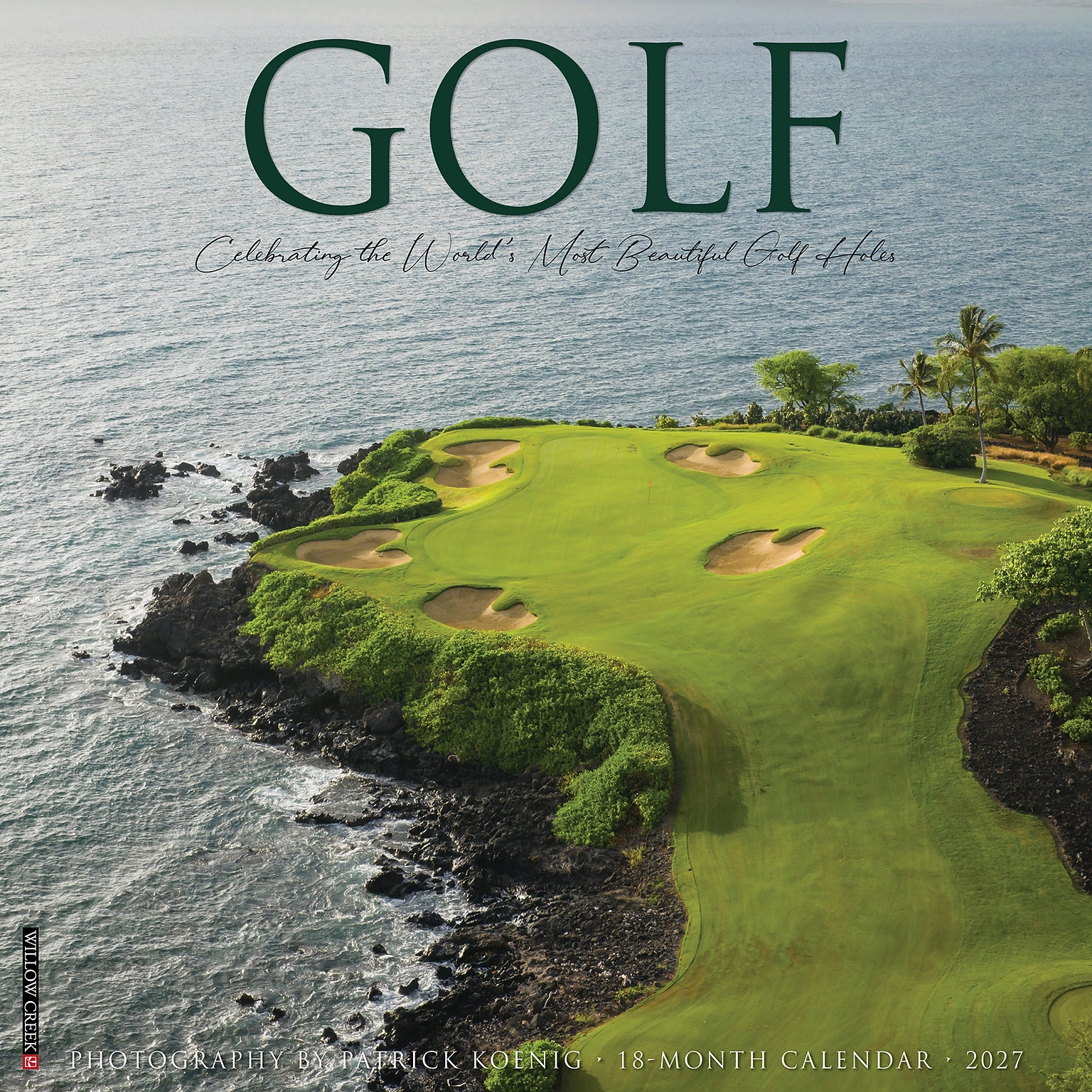 2027 Willow Creek Golf 12 x 12 Monthly Wall Calendar, Assorted Colors (60483)